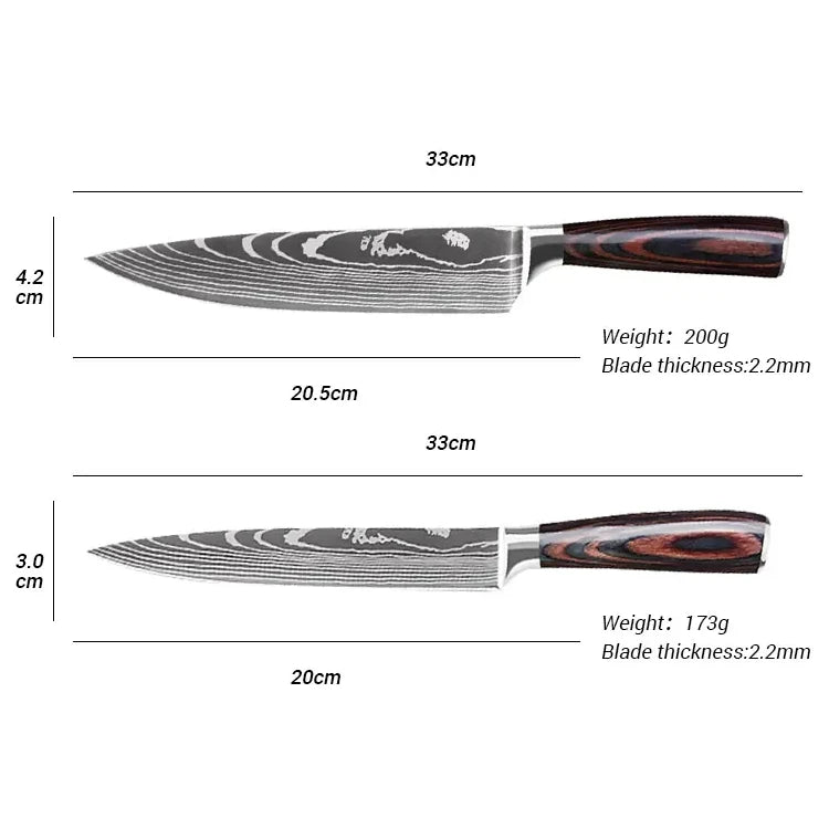 Satoshi Fuji 8pc Professional Japanese Knife Set