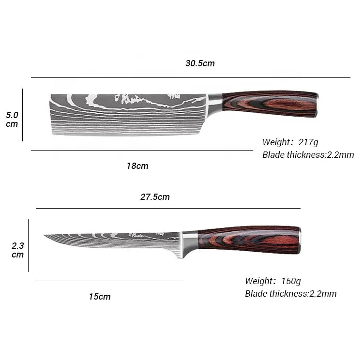 Satoshi Fuji 8pc Professional Japanese Knife Set